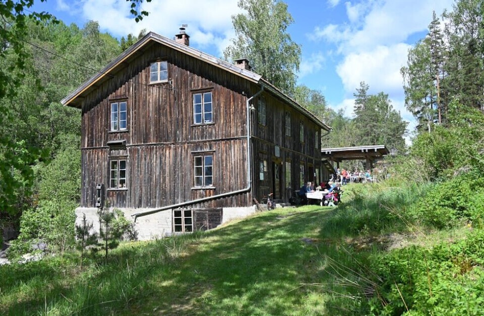 VAFFELRAST: På Hørte dampfargeri var det mange som unte seg ein vaffel og kaffetår. FOTO: Hilde Eika Nesje