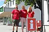 TURISTINFORMASJON: Turistkontoret er på plass på Akademika, midt i sentrum. F.v.Halvor Heldal, Heidi Bærland og Marianne Dale.