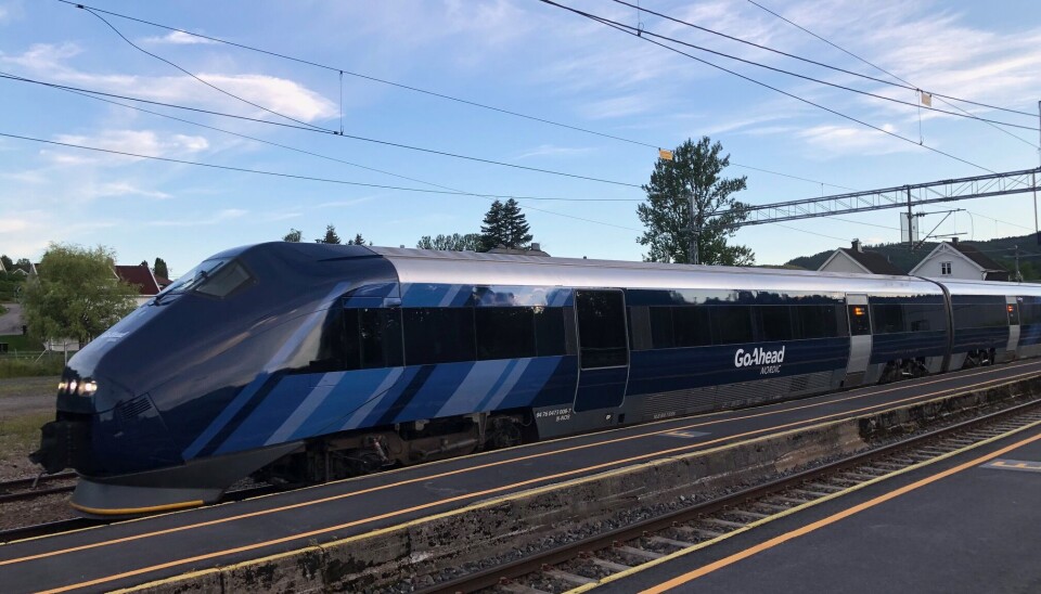 SØRLANDSBANEN: Go-Ahead køyrer Sørtoget på Sørlandsbanen.