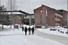 USN Universitetet i Søraust-Noreg Bø campus Bø ute vinter snøUniversitetet i Søraust-Noreg har viktig utdanning for framtida.