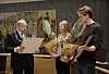 Prisutdeling: Ordførar Borgar Kaasa delte ut prisane.