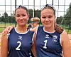 KLAR FOR SEMI: U15-laget til Skarphedin med bøjenta Elita Tvinde (13) (t.h.) og Emma Telum (14) frå Jardar IL.