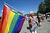 GA SI STØTTE: Kari Jorund Haugvik var ikkje i tvil om at ho ville støtte opp om Bøgdepride. Bøgdebride Bø