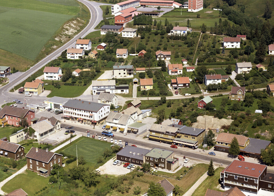 Slik såg det ut i sentrum ein gong
