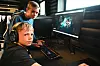 KULT: Leander Rønningen og Aksel Tresland synest E-sport rommet er kult, og gler seg til å kunne spele E-sport her.Norsjø Hotell, Sauherad IL E-sport