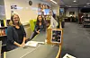 REDUSERT OPNINGSTID: Midt-Telemark bibliotek reduserte frå nyttår opningstida frå fem til fire dagar i veka. F.v. konsulent Sigrid Bjerke og biblioteksjef Ingvild Elvestad Tørre.