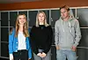 SIT I RUSSESTYRET: Maria Ladiszlaidesz (19), Emilie Loftsgarden Borgersen (18) og Nikolai Jonskås Løite (18) er med i russestyret.