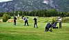 STADIG FLEIRE: Aktiviteten på Norsjø Golfpark har auka under pandemien.