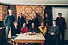 INVITERER INN: I opningsveka inviterer dei folk inn i Lifjell kunstsenter. Bak f.v. Bendik P. Vatne, Dragana Ilic, Siri Zethner, Maria Dahl og Billy Castillo. Framme f.v. Zoé Eskes, Johanne Scheen Jahnsen, Emil B. Andersen, Yovana Krstic og Espen Nerhus.