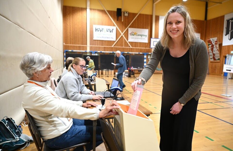 ENGASJERT KVINNE: Vibeke Thomesen Taylor bestemte seg for å stemme på eit nytt parti under kommunevalet i 2023.