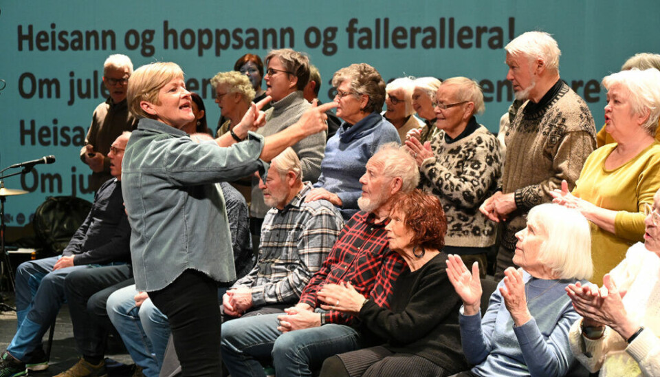 PRØVE: Samla til fyrste prøve i Storsalen i Gullbring. Snart er det alvor.