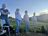 OTERHOLTFESTIVALEN: Publikum i solnedgang.