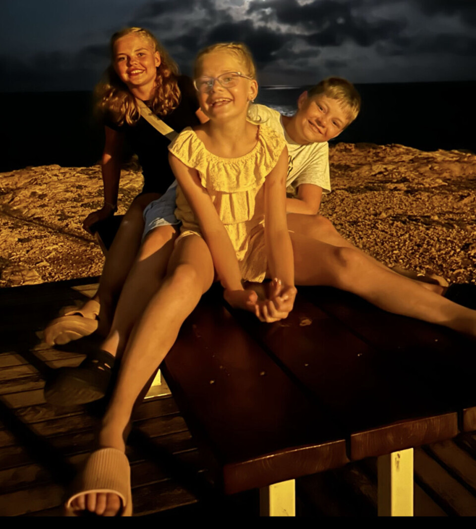Thomas 12 år, Sofie 9 år, Eline 13 år