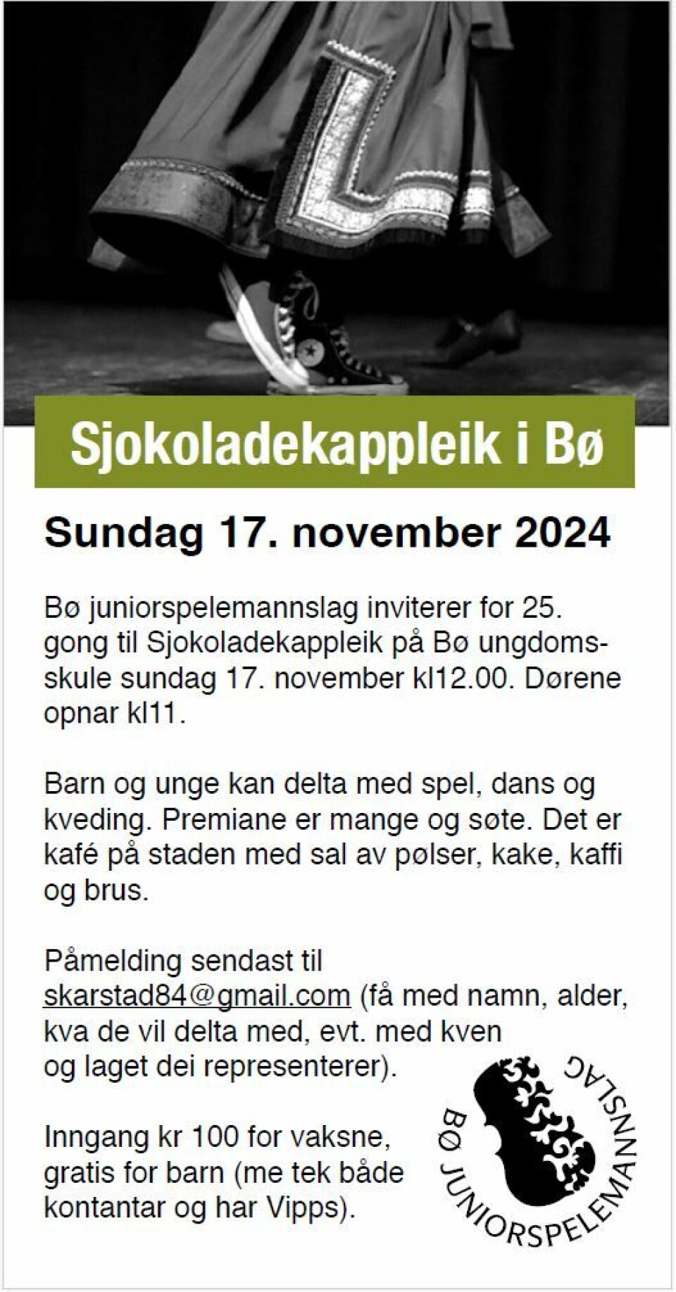 Sjokoladekappleik i Bø