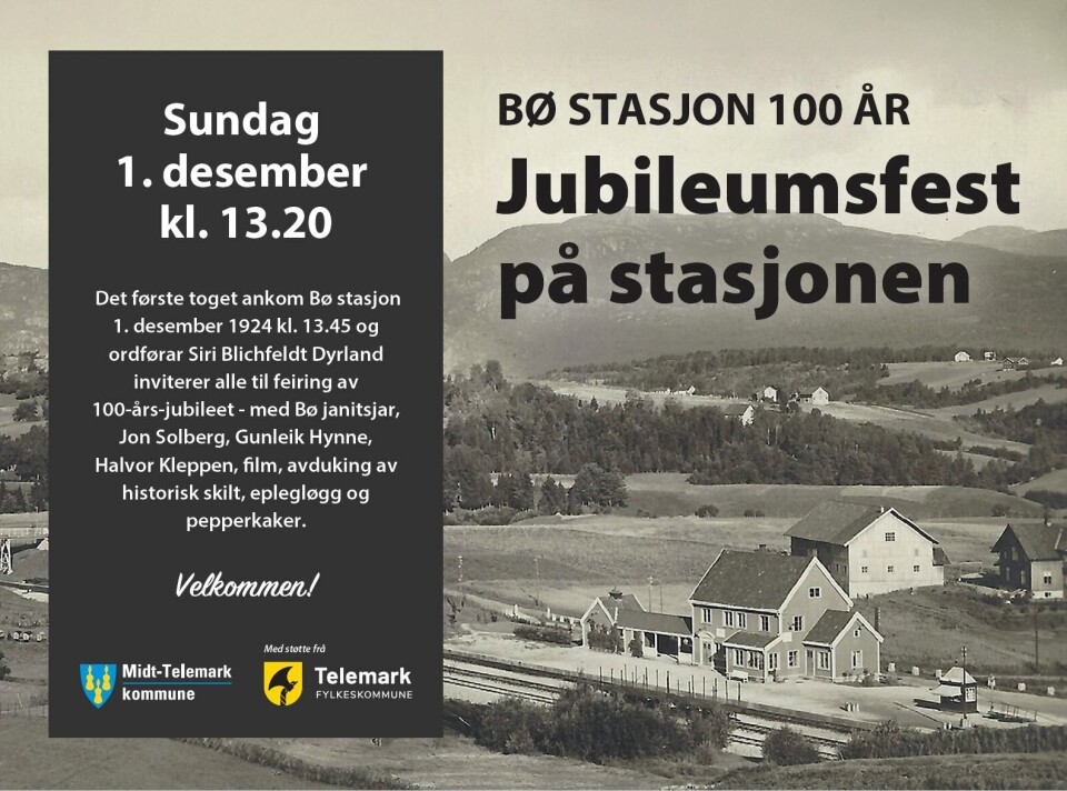 Jubileumsfest på stasjonen