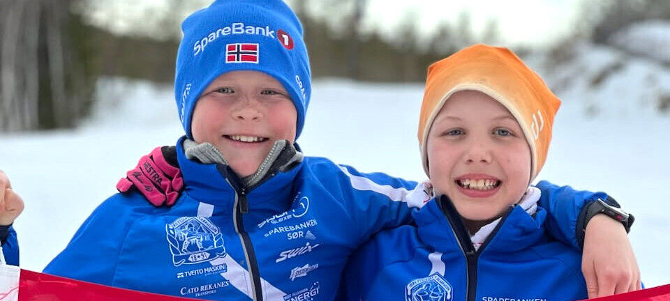 Sparka godt frå seg i skiløypa