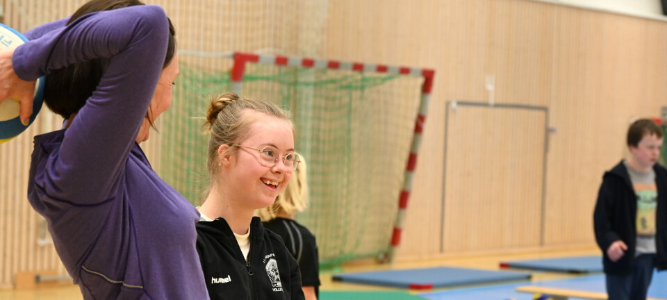 På trening med Eline og dei andre diamantane