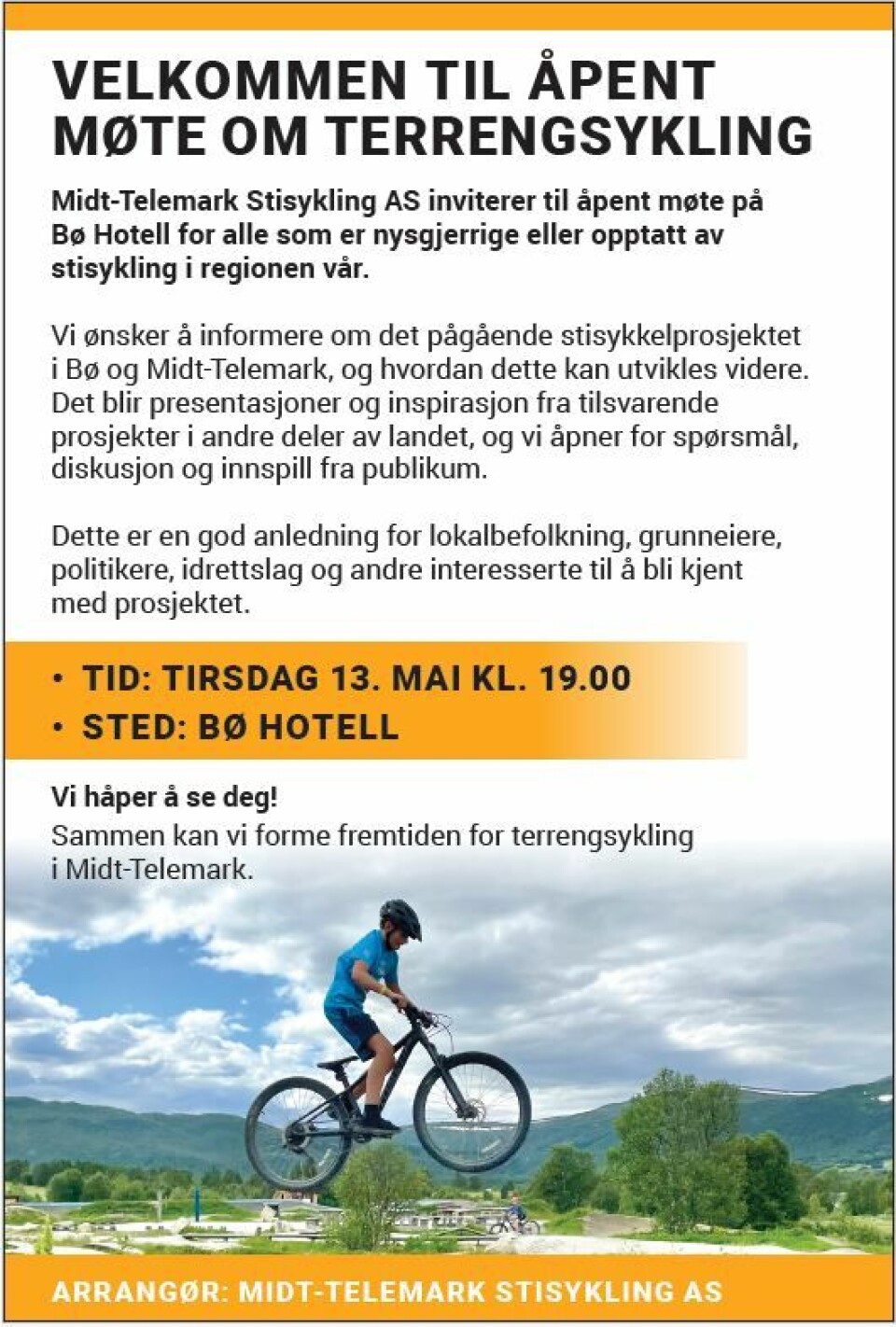 Åpent møte om terrengsykling