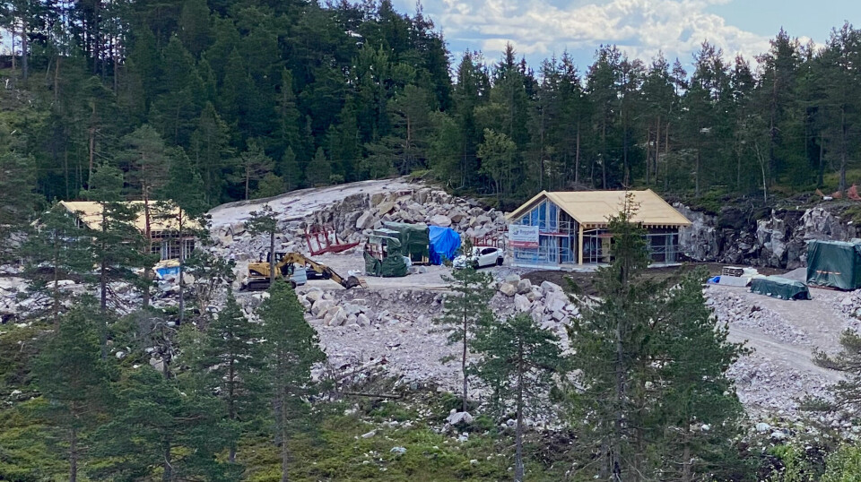 NEDBYGGING AV NATUR: Slik ser det ut under hyttebygging på Lifjell.
