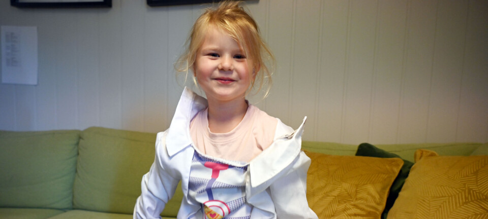 Julie (4) har eit reisemål litt utanom det vanlege