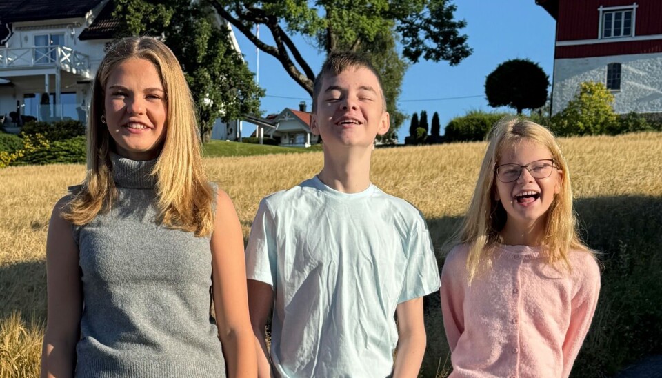 Thomas 13 år, Sofie 10 år og Eline 14 år