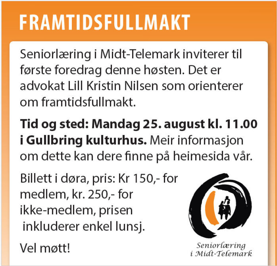 Foredrag: framtidsfullmakt