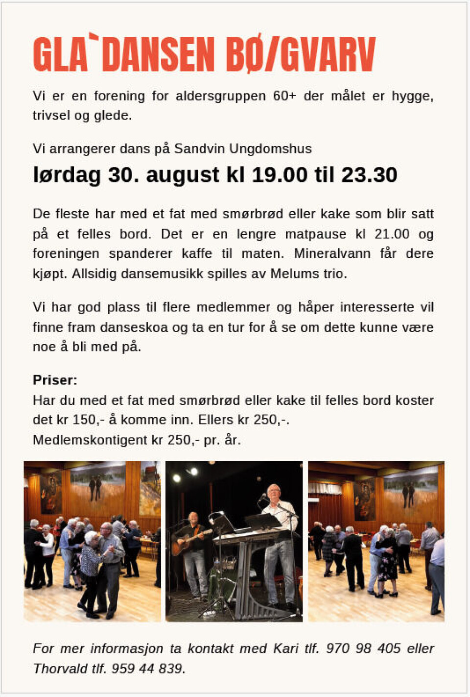 Dans på Sandvin Ungdomshus