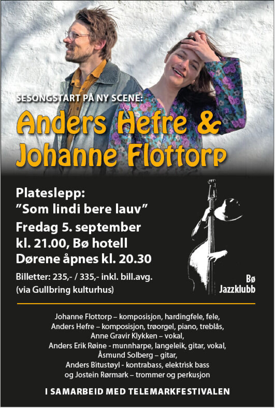 Konsert: Anders Hefre & Johanne Flottorp