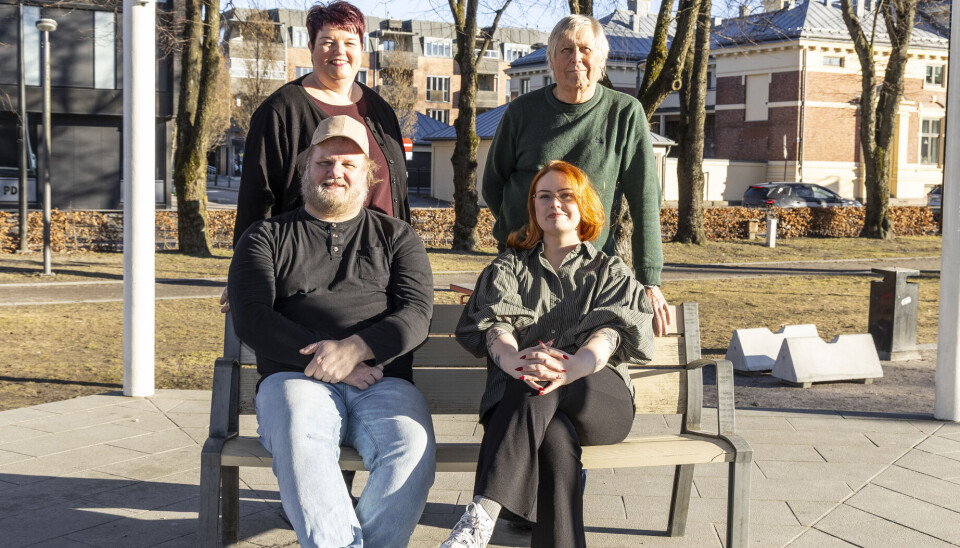 MEINING: Vilde Berg-Nilsen, 1.-kandidat Telemark SV, Jan-Petter Gurholt, 2.-kandidat Telemark SV, Linda Pettersen, 3.-kandidat Telemark SV, Arne Johannesen, 4.-kandidat Telemark SV.