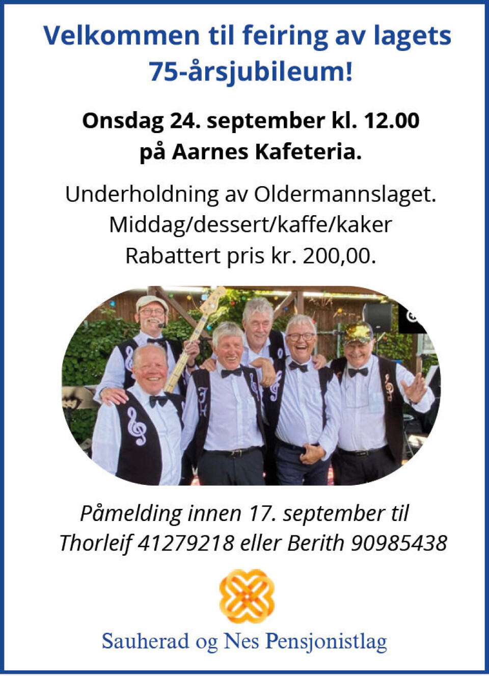 Feiring av pensjonistlagets 75-årsjubileum