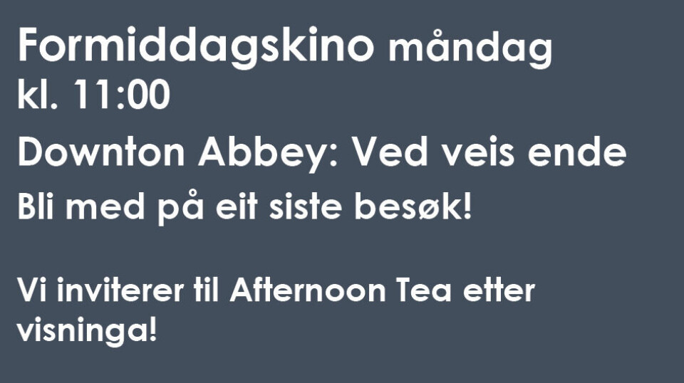 Formiddagskino: Downton Abbey
