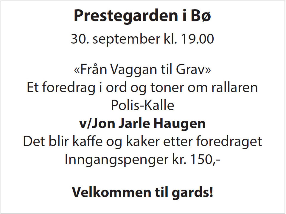 Foredrag: Från Vaggan til Grav