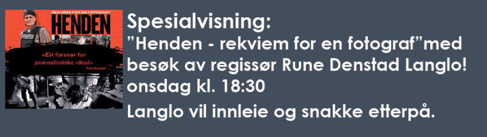 Spesialvisning på Bø kino