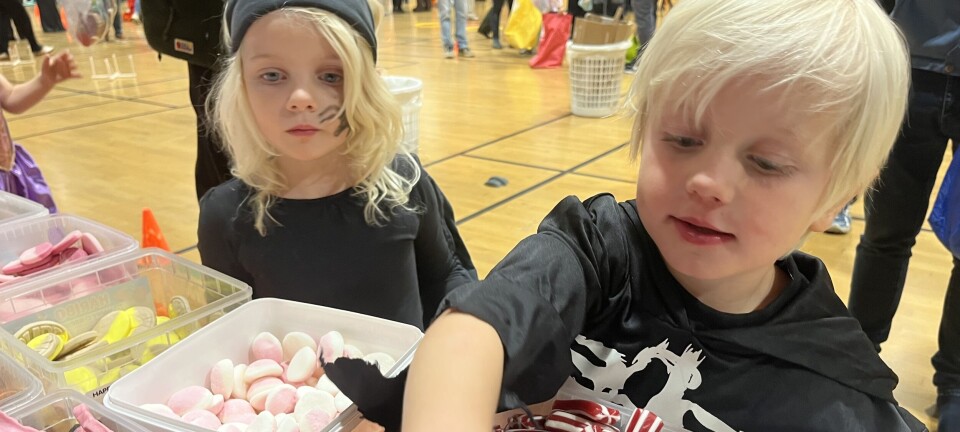 Full fres og blide fjes på den store godteridagen