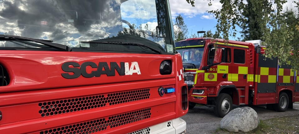 Berusa ung mann og brann i nattemørket